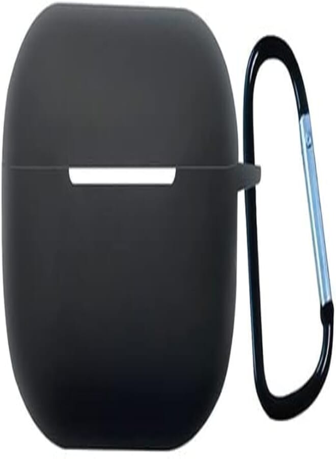 Compatible with AirPods Pro 2 Case Slim-Fit Soft Silicone Full Protective Shockproof Cover with Keychain Anti-Slip Anti Scratch for AirPods Pro 2 (Black)